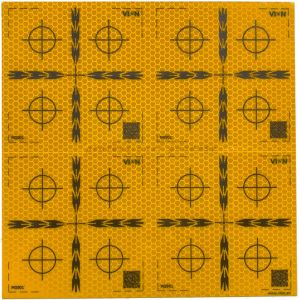 Геодезическая светоотражающая марка ОП-90 (MG901, 90x90, 4шт, желтая)